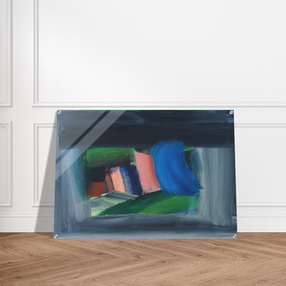 Rain - 1989 - Howard Hodgkin Acrylic Print - 70x100 cm / 28x40″ inches