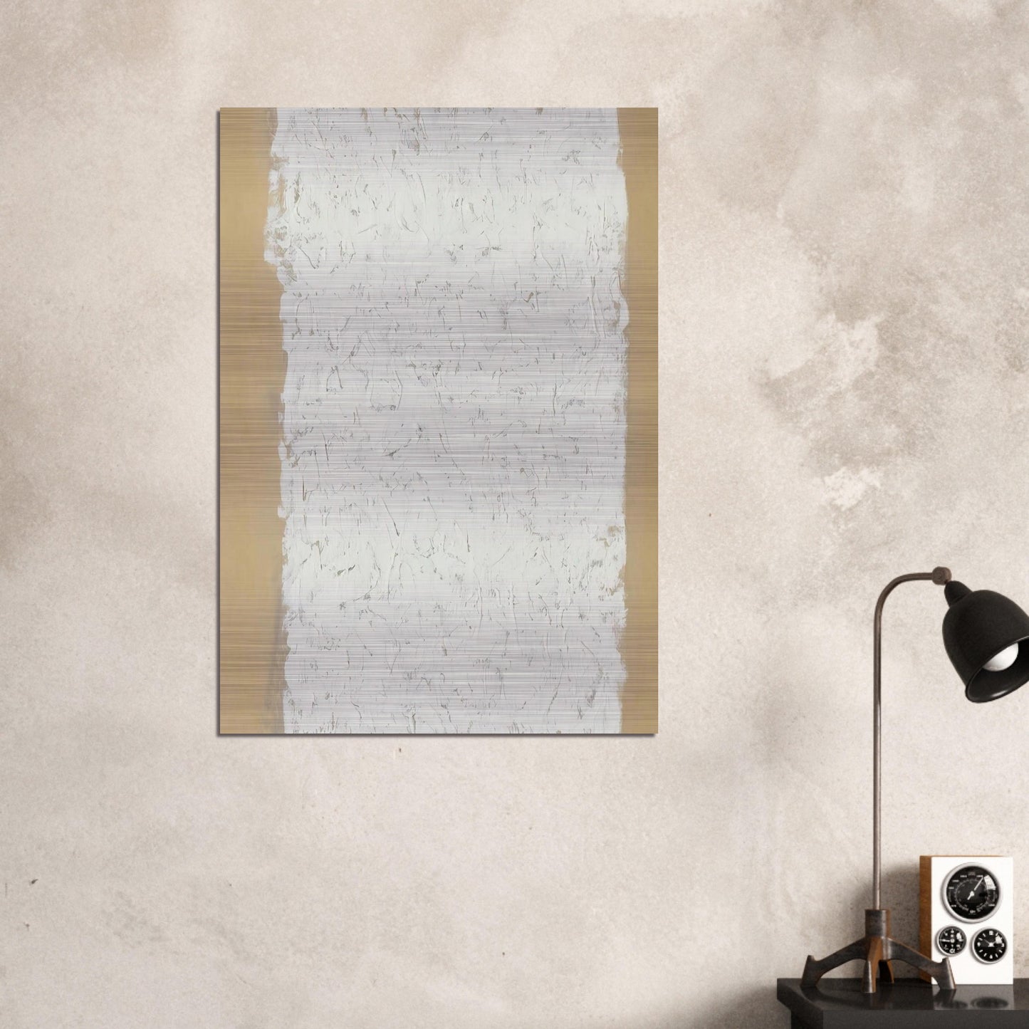Enter - Robert Ryman Brushed Aluminum Print - 70x100 cm / 28x40 inches | Robert Ryman Aluminum Print | Robert Ryman Prints