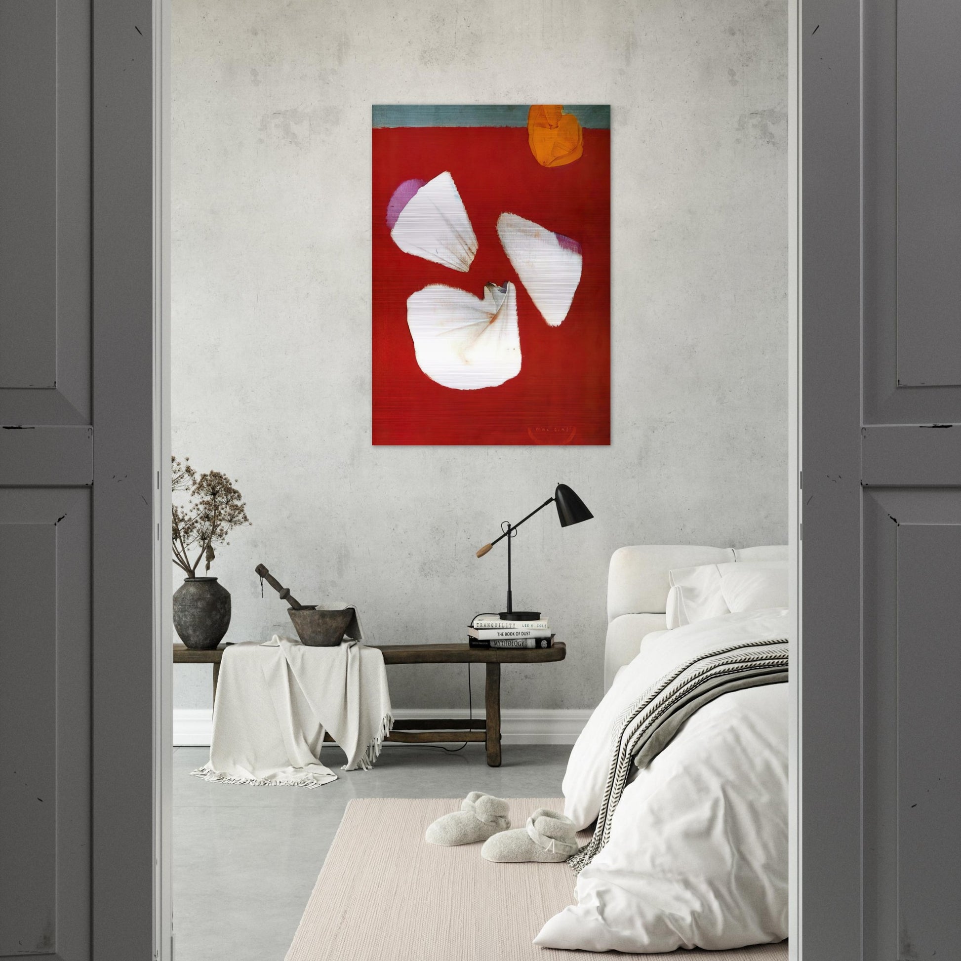 Shells and Flowers - Max Ernst Brushed Aluminum Print - 70x100 cm / 28x40 inches | Max Ernst Aluminum Print | Max Ernst Prints