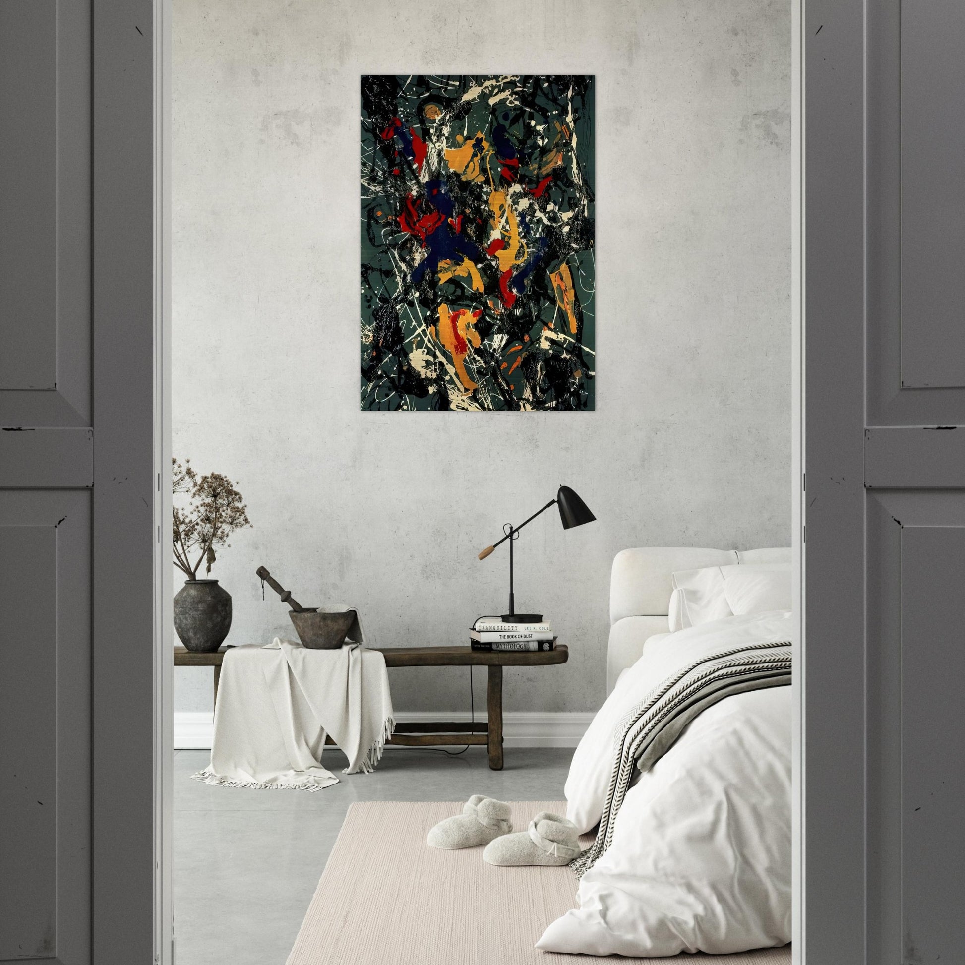NUMBER 3 1948 - Jackson Pollock Brushed Aluminum Print - 70x100 cm / 28x40 inches | Jackson Pollock Aluminum Print | Jackson Pollock Prints