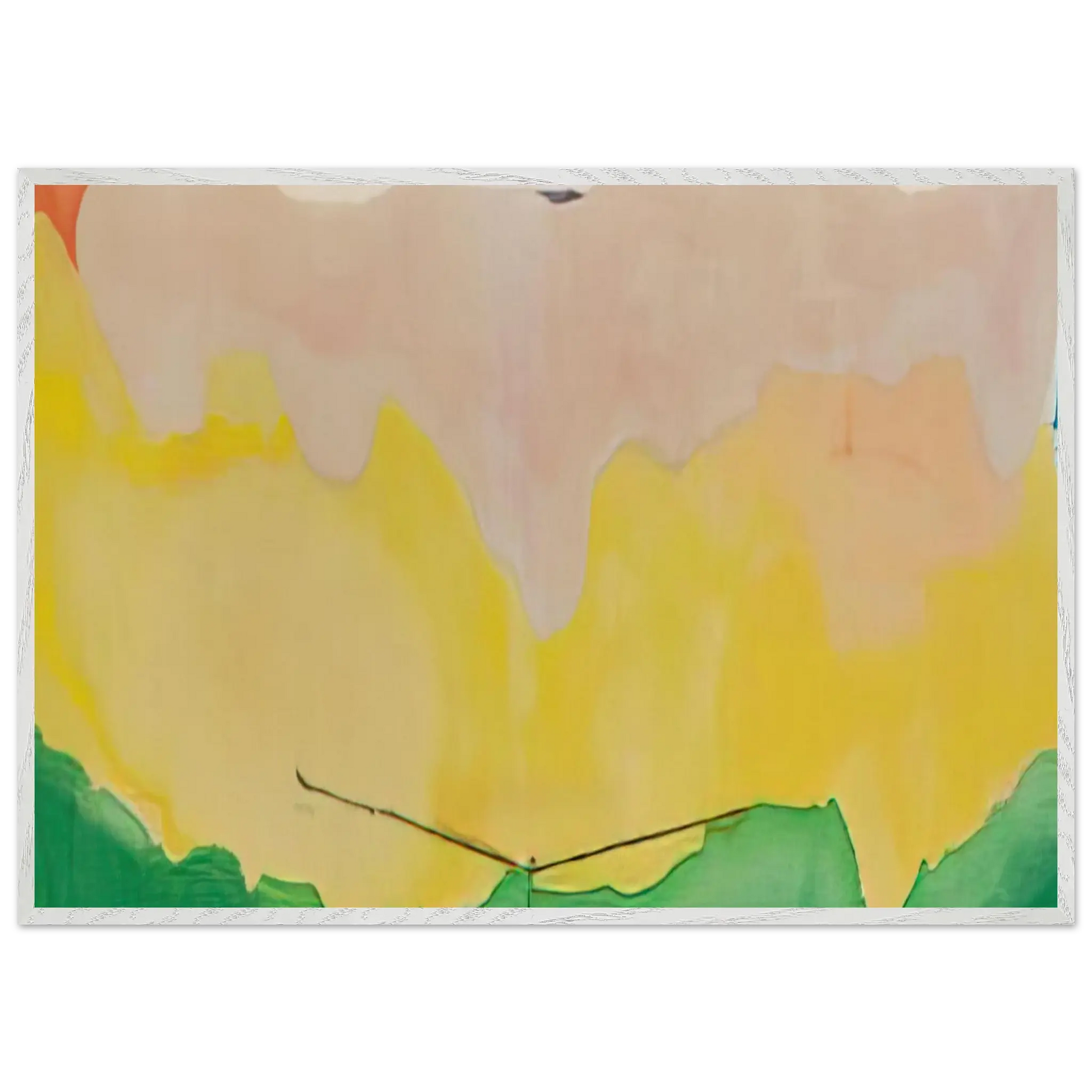 Helen Frankenthaler - Boulevard - 1973 Wall art - A1 (59.4 x 84.1  cm) - Premium Wooden Framed Poster With Fine Art Paper - Black frame