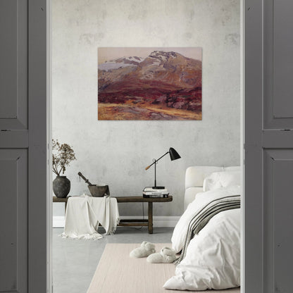 Coming Down from Mont Blanc - John Singer Sargent Brushed Aluminum Print - 70x100 cm / 28x40 inches | John Singer Sargent Aluminum Print | John Singer Sargent Prints