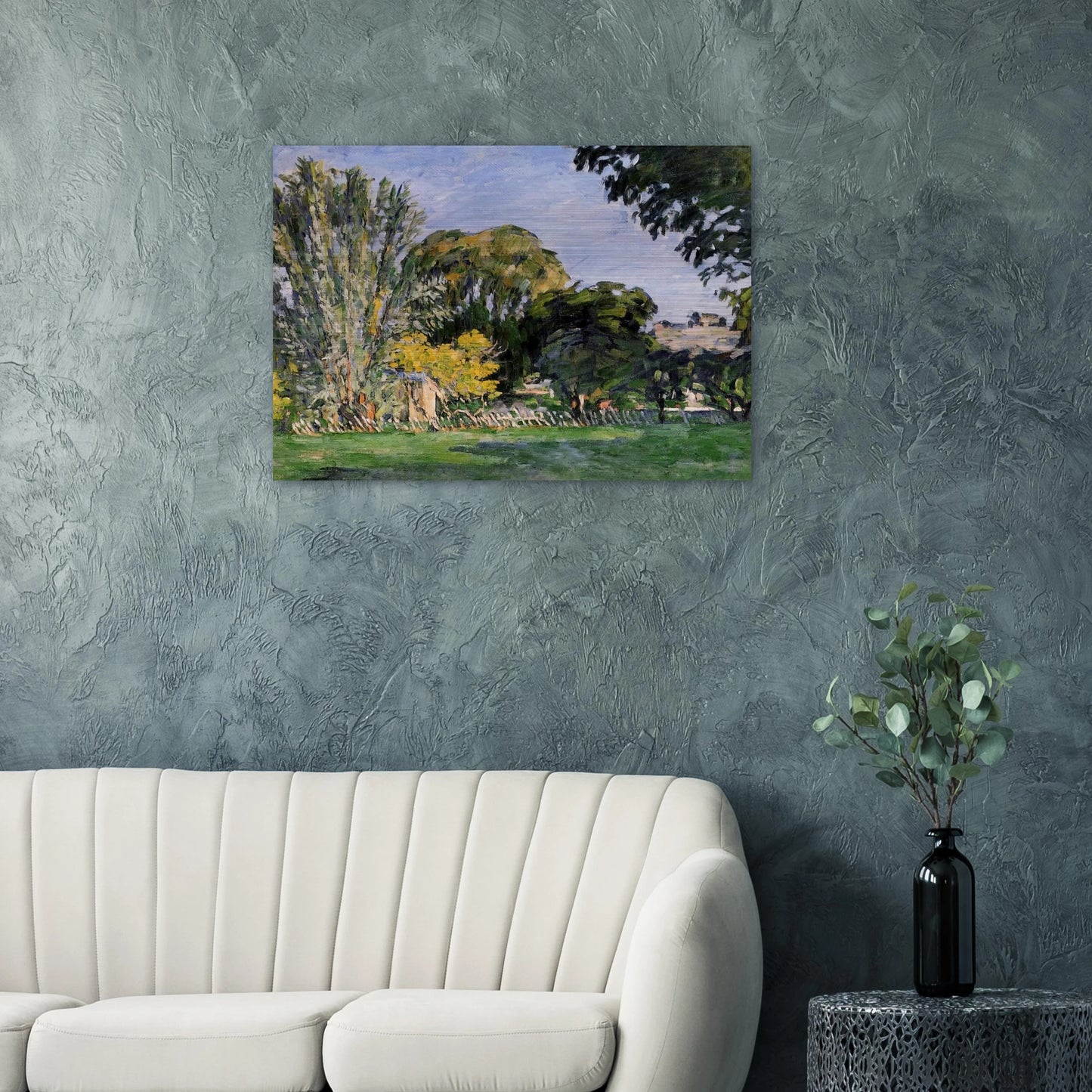The Trees of Jas de Bouffan - Paul Cézanne Brushed Aluminum Print - 70x100 cm / 28x40 inches | Paul Cézanne Aluminum Print | Paul Cézanne Prints