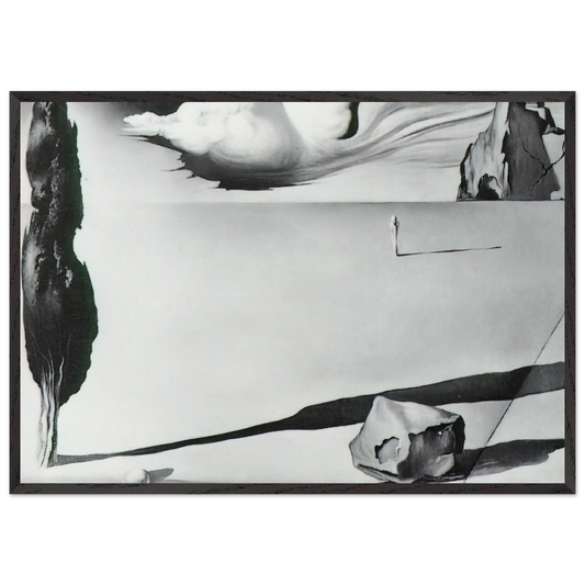 DESIGN FOR THE SET OF THE FILM SPELLBOUND - Salvador Dali 70x100 cm / 28x40 inches Framed Art Print – Black Wooden Frame
