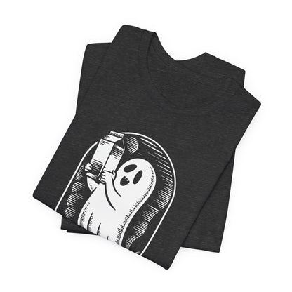 just un père qui revient toujours avec du lait t-shirt Halloween - T-shirt unisexe en jersey à manches courtes
