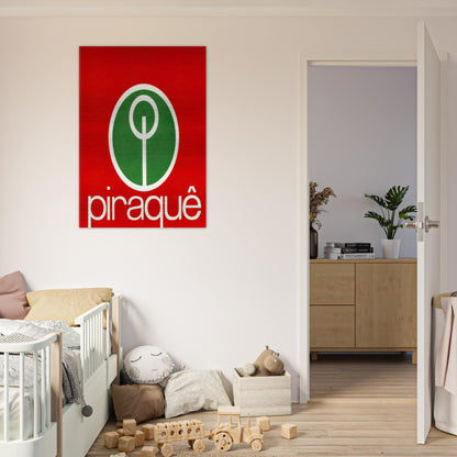 Logo Piraquê - 1970 - Lygia Pape Brushed Aluminum Print - 70x100 cm / 28x40 inches | Lygia Pape Aluminum Print | Lygia Pape Prints