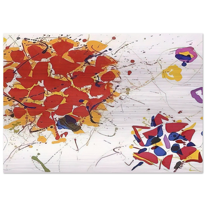 Untitled  L. I88; SFE 065  - Sam Francis Brushed Aluminum Print - 70x100 cm / 28x40 inches | Sam Francis Aluminum Print | Sam Francis Prints