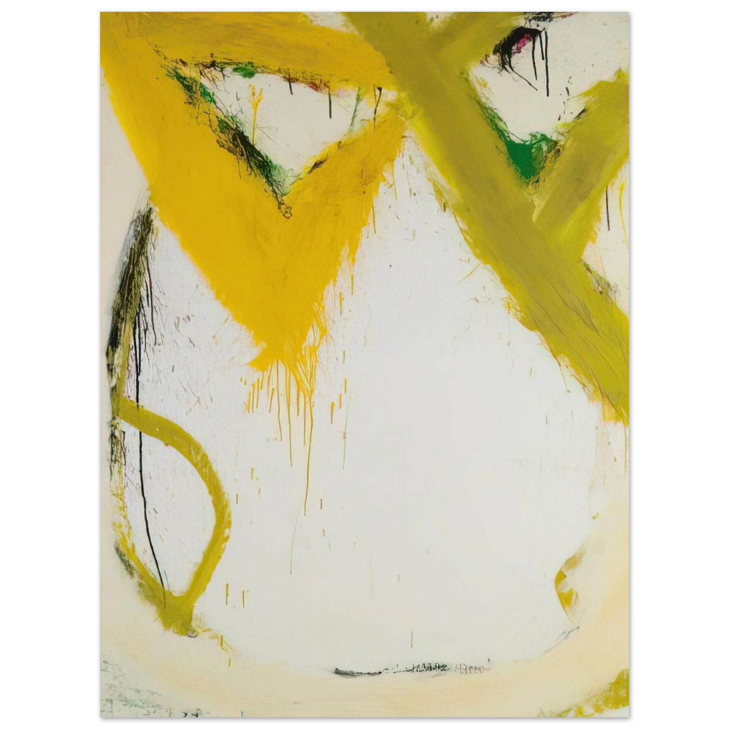 Norman Bluhm - Butte - 1967  75x100 cm / 30x40inches Fine Art Poster
