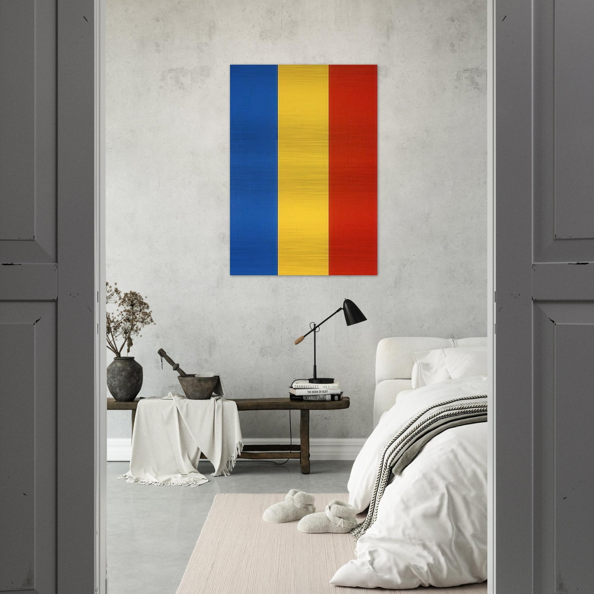 Blue Yellow Red - Ellsworth Kelly Brushed Aluminum Print - 70x100 cm / 28x40 inches | Ellsworth Kelly Aluminum Print | Ellsworth Kelly Prints