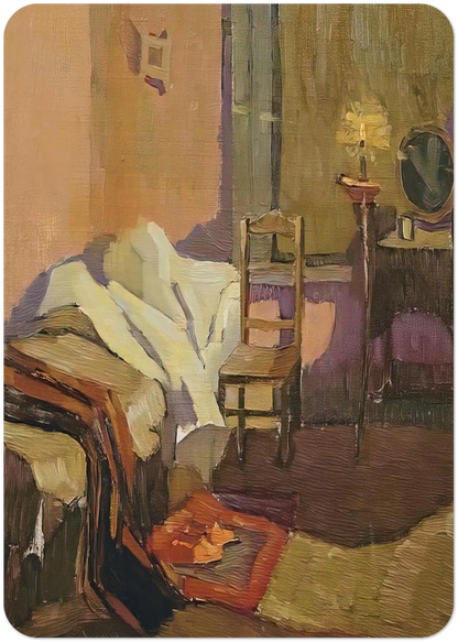 Bed time - 1922 By Grace Cossington Smith Pack of 10 Post Cards | Grace Cossington Smith Post Cards | A6 (10.5 x 14.8 cm) - 4.1 x 5.8 inches