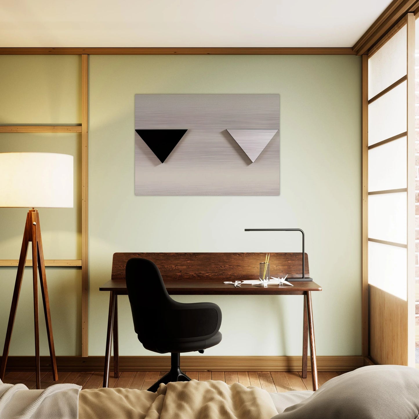 MIRROR OBJECT 1973 - BLINKY PALERMO Brushed Aluminum Print - 70x100 cm / 28x40 inches | BLINKY PALERMO Aluminum Print | BLINKY PALERMO Prints
