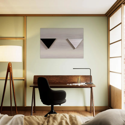 MIRROR OBJECT 1973 - BLINKY PALERMO Brushed Aluminum Print - 70x100 cm / 28x40 inches | BLINKY PALERMO Aluminum Print | BLINKY PALERMO Prints