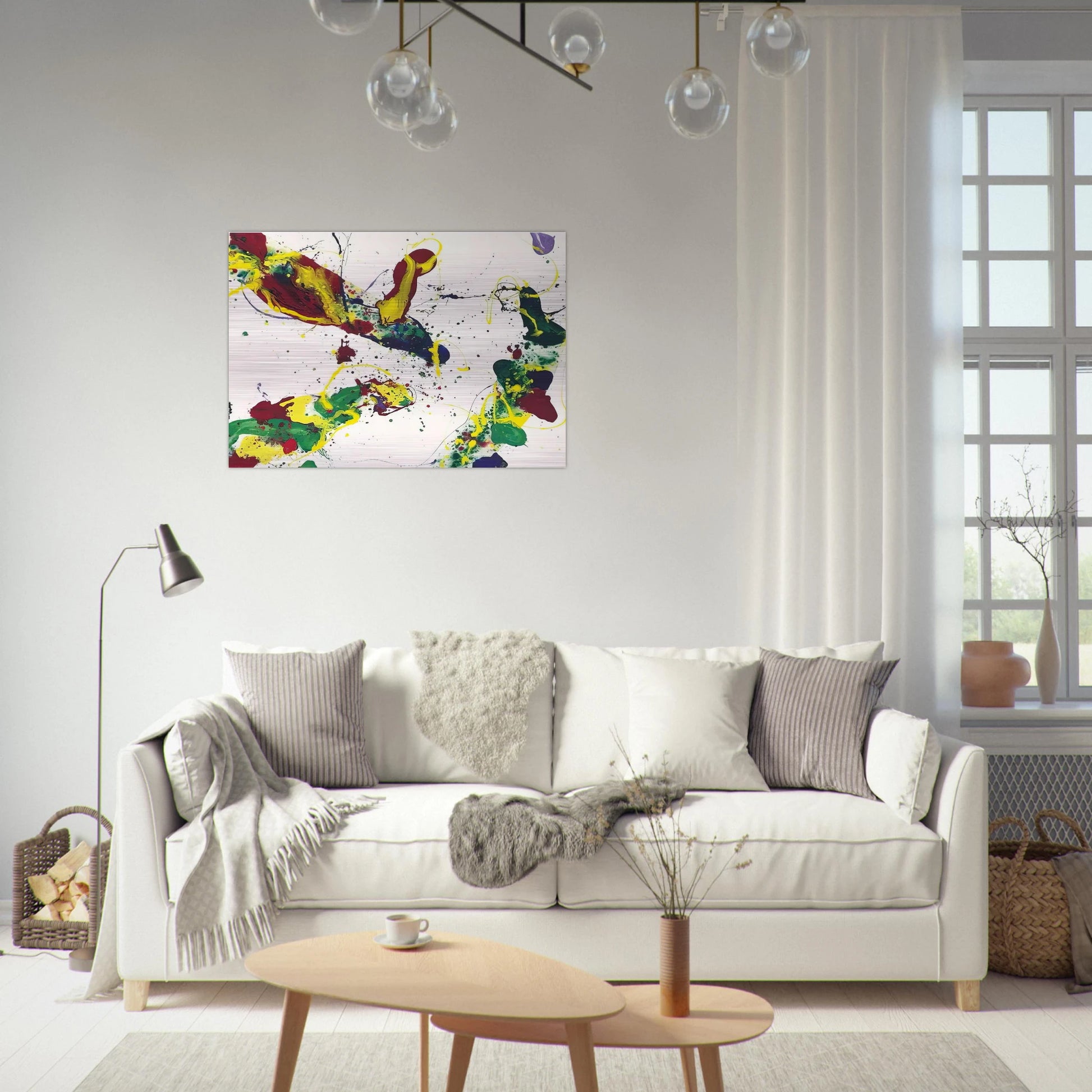 Hail Hailey - Sam Francis Brushed Aluminum Print - 70x100 cm / 28x40 inches | Sam Francis Aluminum Print | Sam Francis Prints