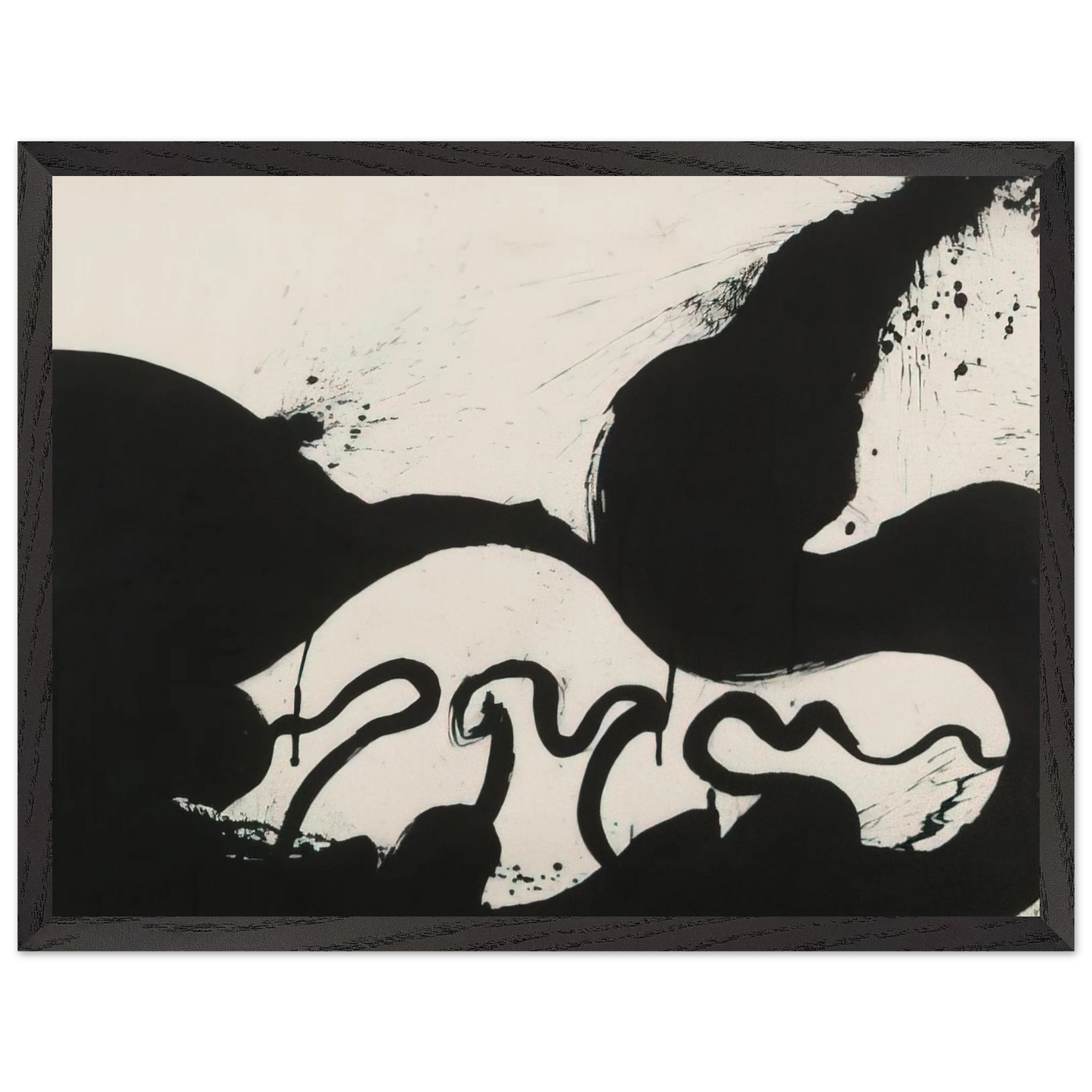 Helen Frankenthaler - Untitled - 1973 Wall art - 50x70 cm / 20x28 inches - Premium Wooden Framed Poster With Fine Art Paper-canvas - Wood frame