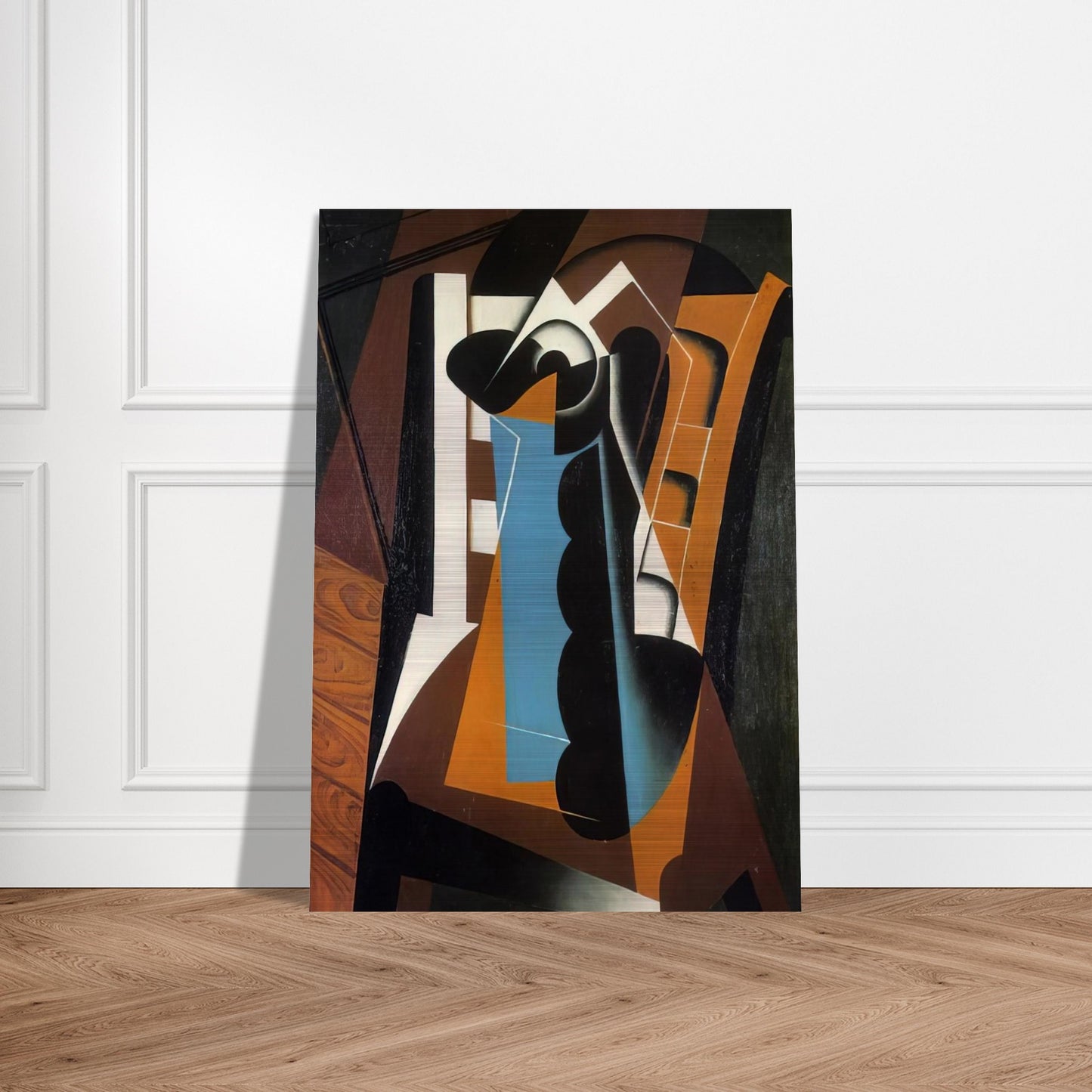 STILL LIFE ON A CHAIR 1917 - Juan Gris Brushed Aluminum Print - 70x100 cm / 28x40 inches | Juan Gris Aluminum Print | Juan Gris Prints