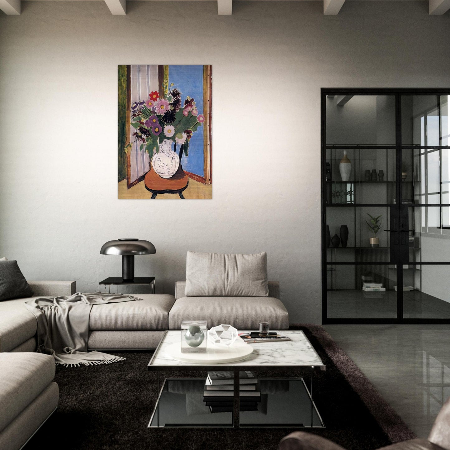 DAISIES 1919 - Henri Matisse Brushed Aluminum Print - 70x100 cm / 28x40 inches | Henri Matisse Aluminum Print | Henri Matisse Prints