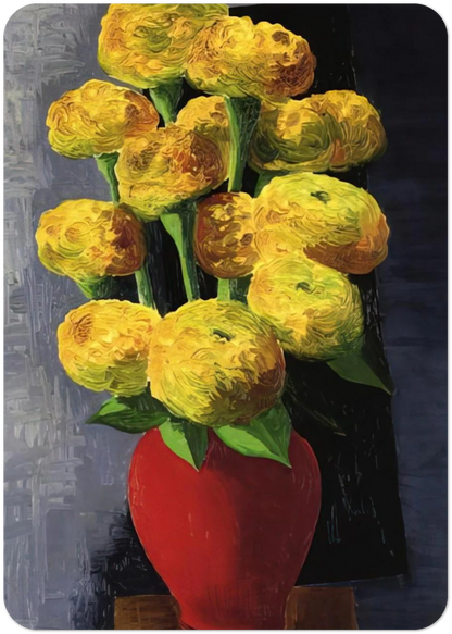 FLOWERS AND SHELLS 1919 By Moise Kisling Pack of 10 Post Cards | Moise Kisling Post Cards | A6 (10.5 x 14.8 cm) - 4.1 x 5.8 inches