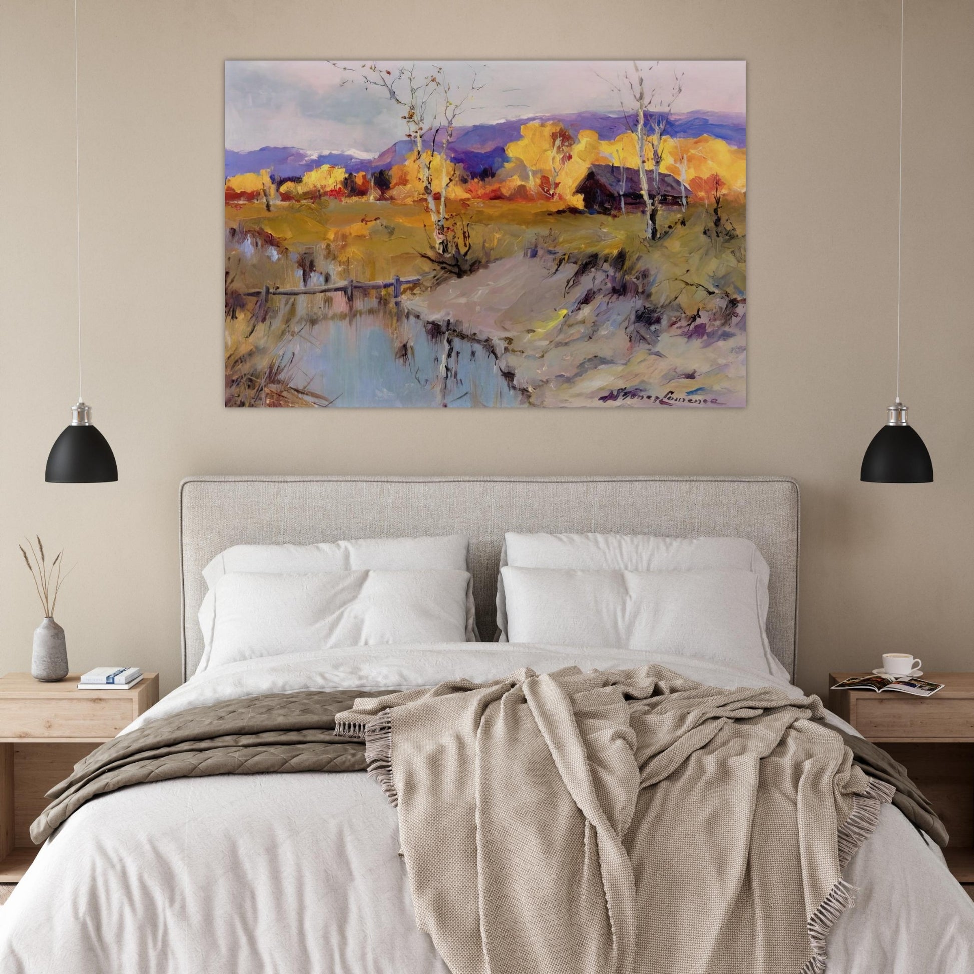 Autumn Morning - Romanticism - Sydney Laurence Art Prints - 100x150 cm / 40x60″ inches | Sydney Laurence Poster | Sydney Laurence Prints