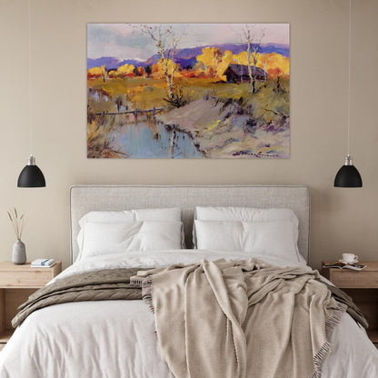 Autumn Morning - Romanticism - Sydney Laurence Art Prints - 100x150 cm / 40x60″ inches | Sydney Laurence Poster | Sydney Laurence Prints