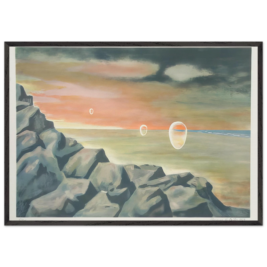 Eschantos 21 - Magic Realism - Clarence Holbrook Carter 70x100 cm / 28x40 inches Framed Art Print – Black Wooden Frame