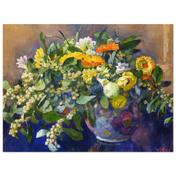 Theo van Rysselberghe - VASE OF FLOWERS 1923  75x100 cm / 30x40inches Fine Art Poster