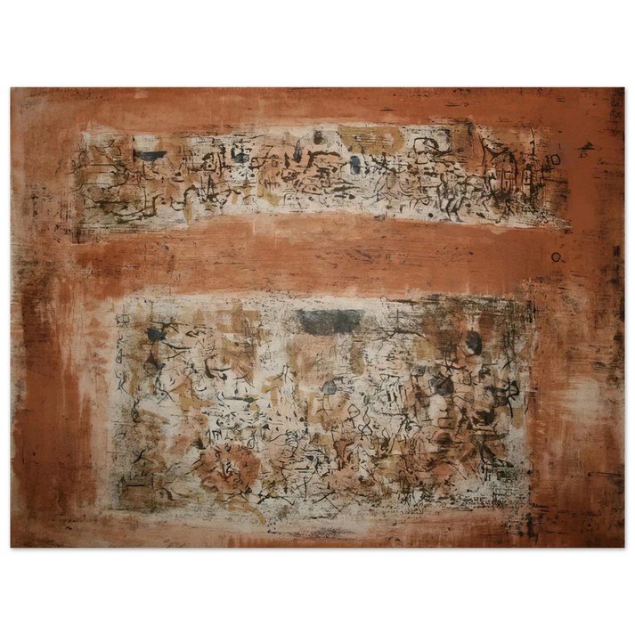 Zao Wou-Ki - ENTRE DEUX VILLES 1955  75x100 cm / 30x40inches Fine Art Poster