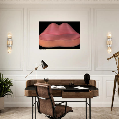MAE WEST LIPS SOFA 1937 - Salvador Dali Brushed Aluminum Print - 70x100 cm / 28x40 inches | Salvador Dali Aluminum Print | Salvador Dali Prints