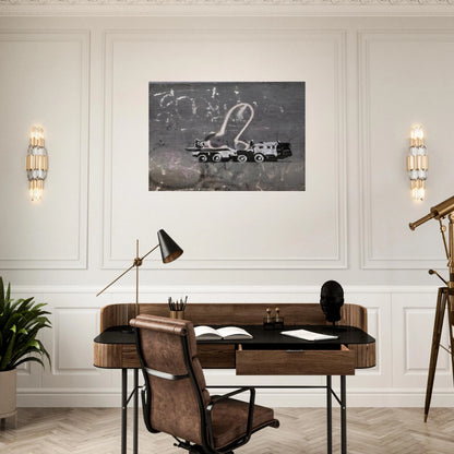 KYIV VELYKA ZHYTOMYRSKA 13 2022 - Banksy Brushed Aluminum Print - 70x100 cm / 28x40 inches | Banksy Aluminum Print | Banksy Prints