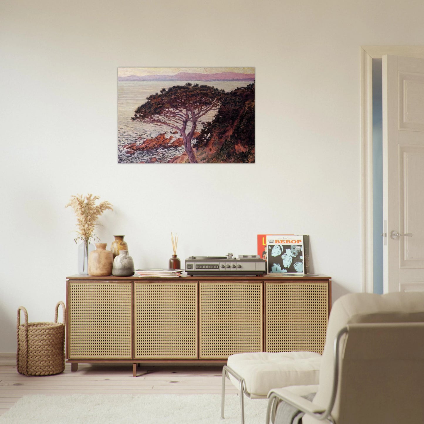 SUNSET 1916 - Theo van Rysselberghe Brushed Aluminum Print - 70x100 cm / 28x40 inches | Theo van Rysselberghe Aluminum Print | Theo van Rysselberghe Prints