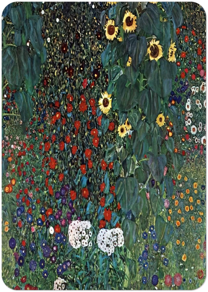 COUNTRY GARDEN WITH SUNFLOWERS 1906 By Gustav Klimt Pack of 10 Post Cards | Gustav Klimt Post Cards | A6 (10.5 x 14.8 cm) - 4.1 x 5.8 inches