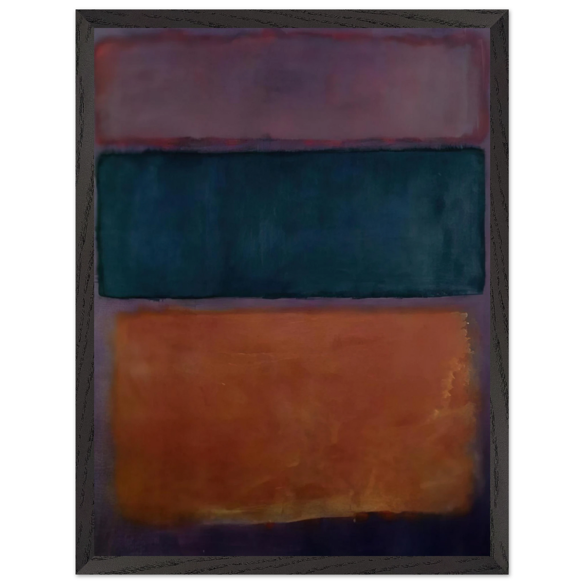 Mark Rothko - Untitled - 1963 Wall Art - 21x29.7 cm / 8x12" - Premium Wooden Framed Poster With Fine Art Paper-canvas - Wood frame