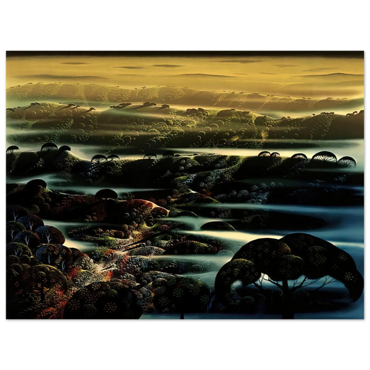 Eyvind Earle - The Valley's Wild  75x100 cm / 30x40inches Fine Art Poster
