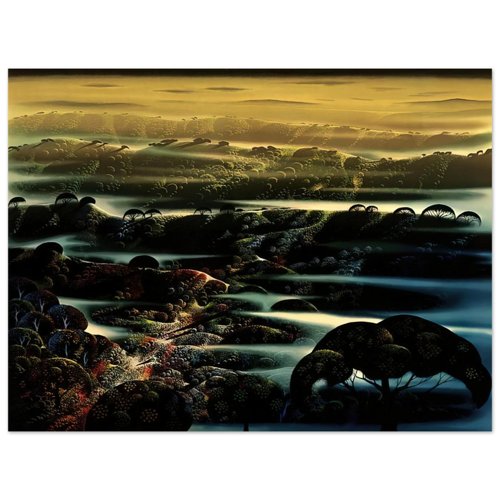 Eyvind Earle - The Valley's Wild  75x100 cm / 30x40inches Fine Art Poster