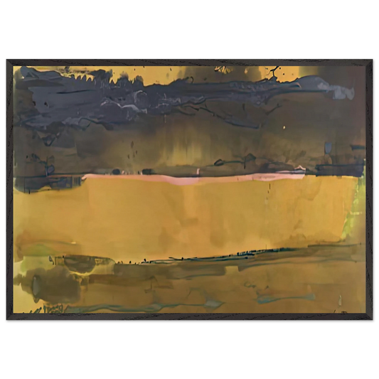 Shippan October 1981- - Helen Frankenthaler 70x100 cm / 28x40 inches Framed Art Print – Black Wooden Frame