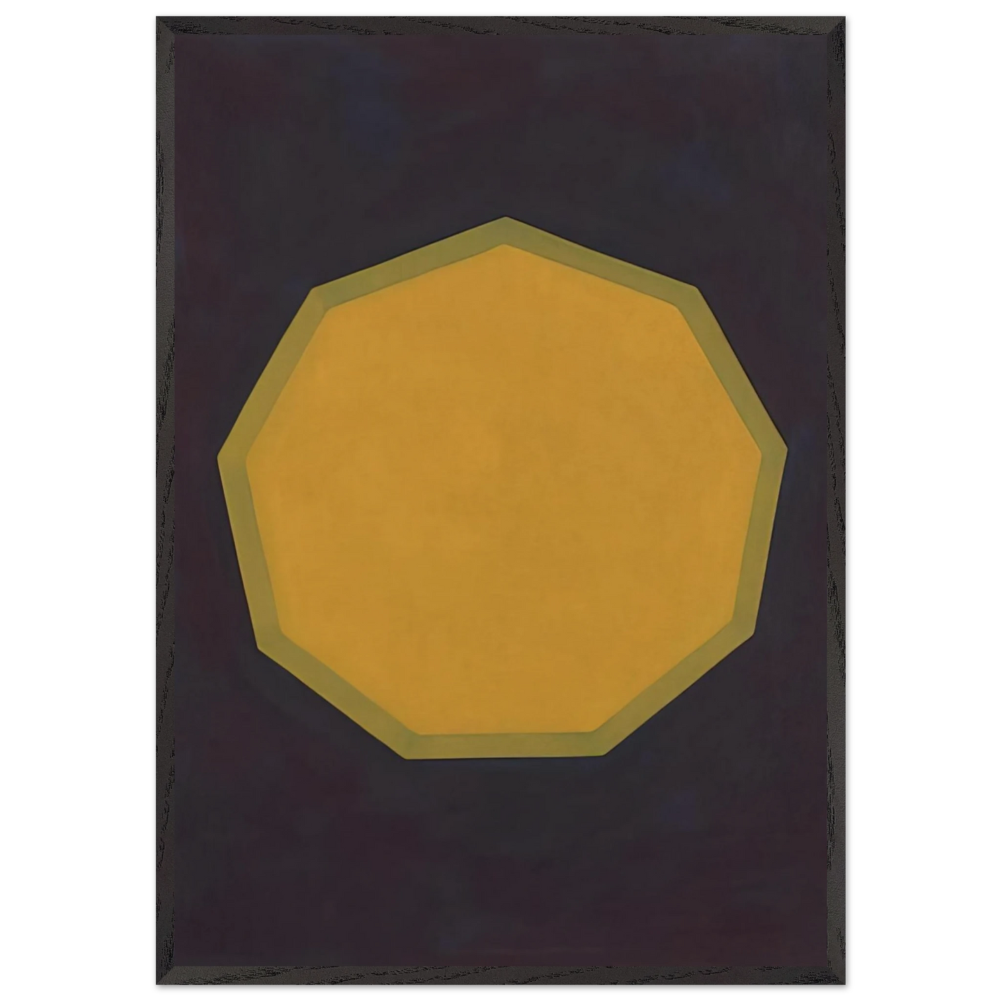 Nine-Sided Figure - Sol LeWitt 70x100 cm / 28x40 inches Framed Art Print – Black Wooden Frame