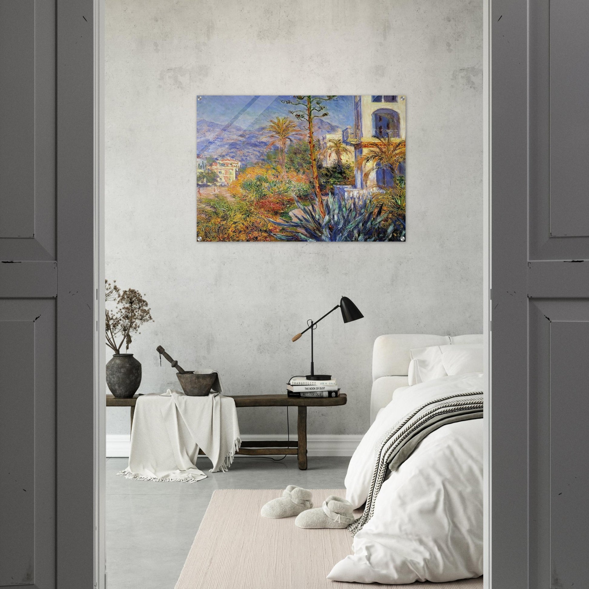 Villas at Bordighera - claude monet Acrylic Print - 70x100 cm / 28x40″ inches