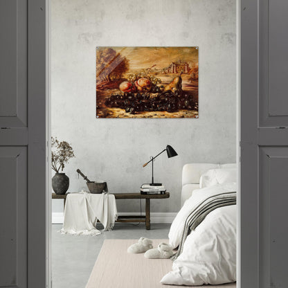 BLACK GRAPE - Giorgio de Chirico Acrylic Print - 70x100 cm / 28x40″ inches | Giorgio de Chirico Wall Art | Giorgio de Chirico Prints