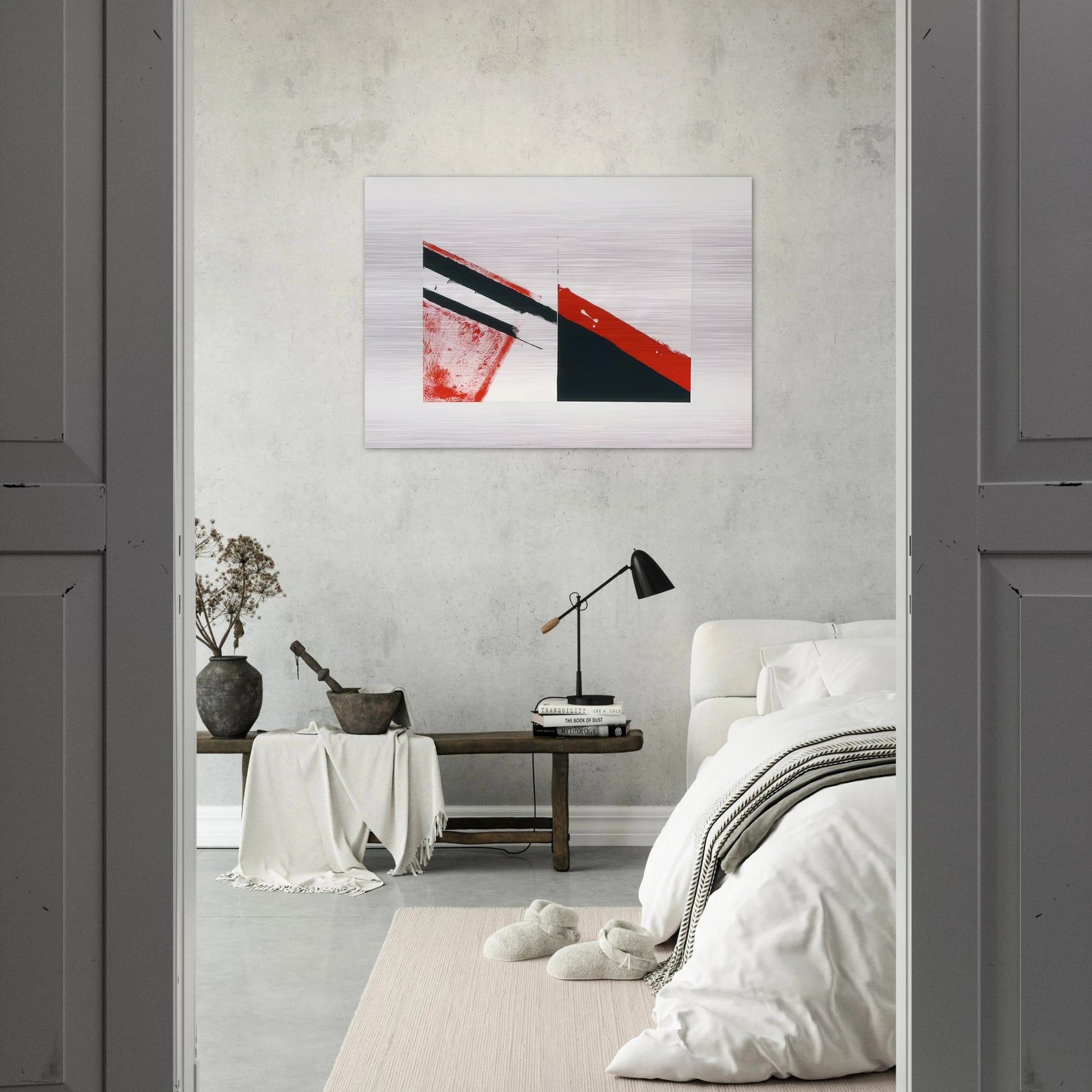 Who knows the beginning and who knows the end I - 1976 - Blinky Palermo Brushed Aluminum Print - 70x100 cm / 28x40 inches | Blinky Palermo Aluminum Print | Blinky Palermo Prints