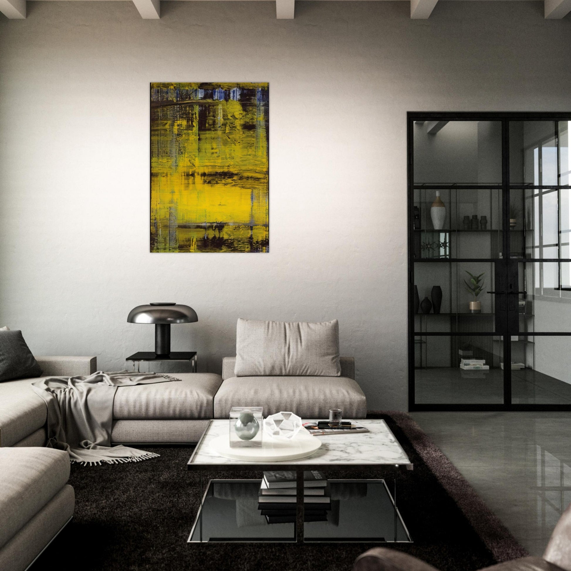 ABSTRACT PAINTING NO 809 3 - Gerhard Richter Brushed Aluminum Print - 70x100 cm / 28x40 inches | Gerhard Richter Aluminum Print | Gerhard Richter Prints