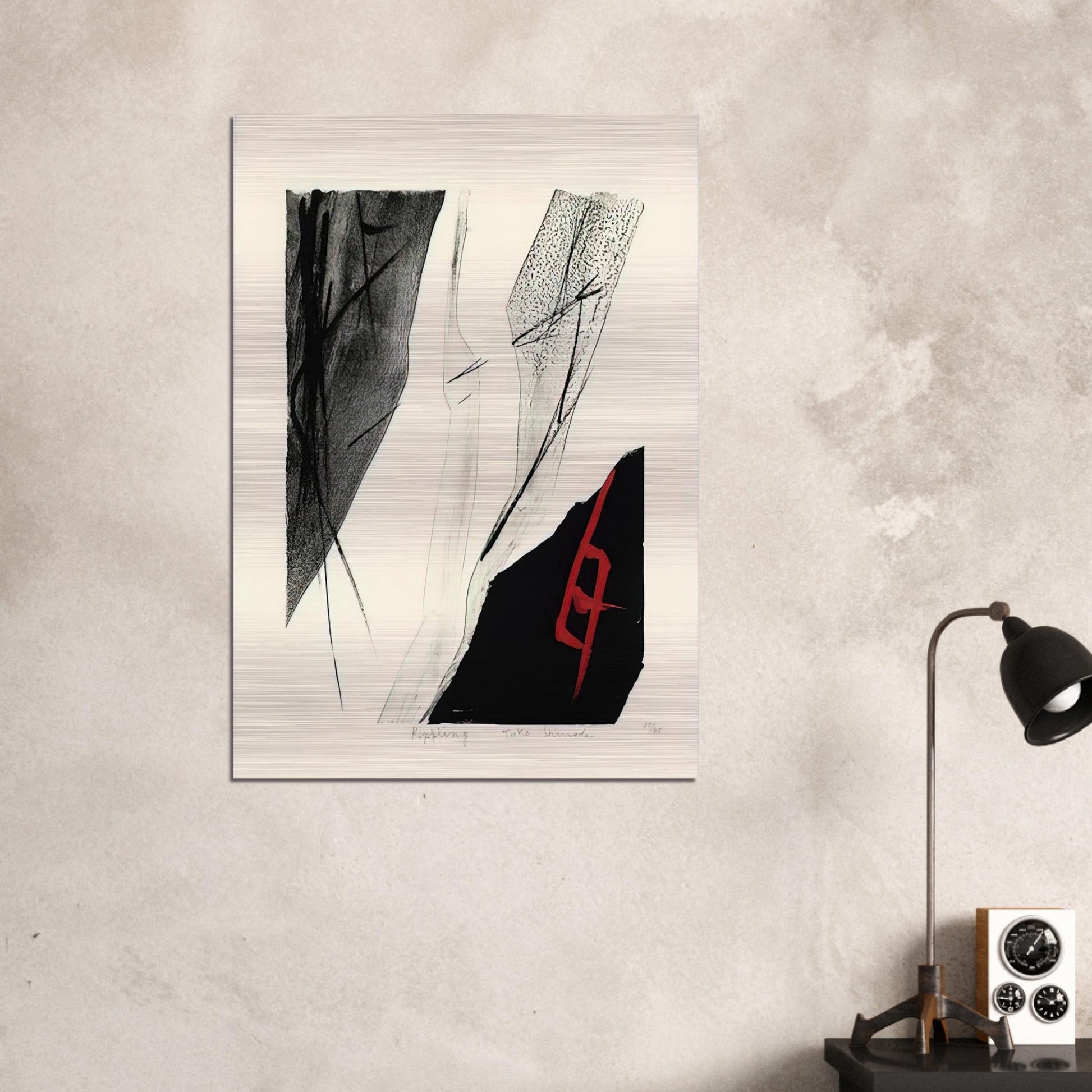 Rippling - 1983 - Toko Shinoda Brushed Aluminum Print - 70x100 cm / 28x40 inches | Toko Shinoda Aluminum Print | Toko Shinoda Prints