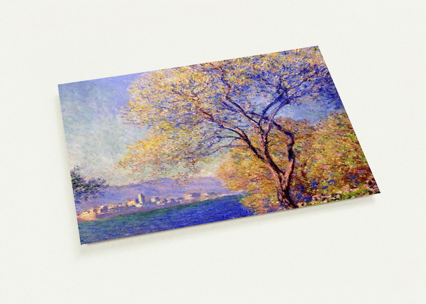 Antibes Seen from the Salis Gardens 01 By claude monet Pack of 10 Post Cards | claude monet Post Cards | A6 (10.5 x 14.8 cm) - 4.1 x 5.8 inches