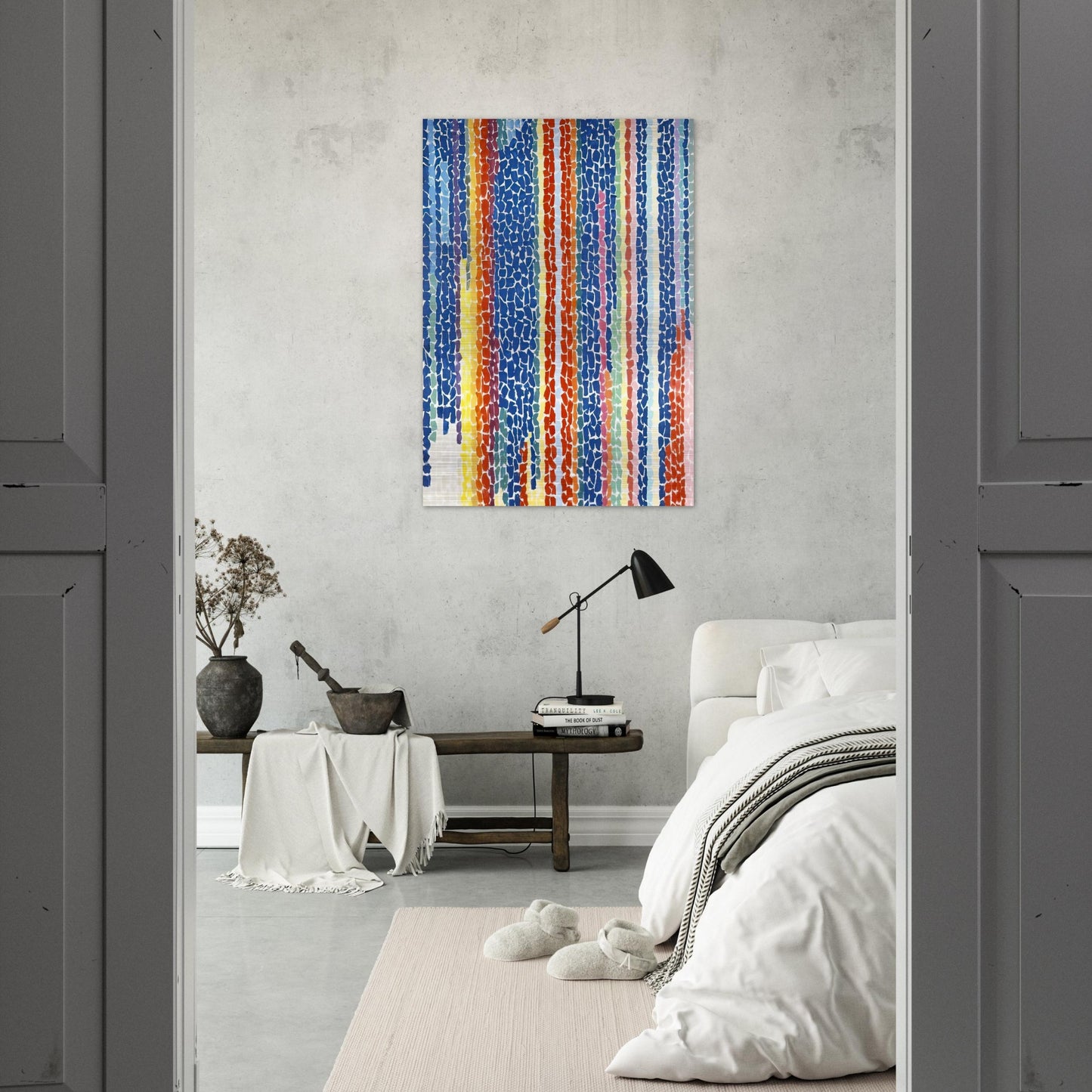 IRIS TULIPS JONQUILS AND CROCUSES 1969 - Alma Woodsey Thomas Brushed Aluminum Print - 70x100 cm / 28x40 inches | Alma Woodsey Thomas Aluminum Print | Alma Woodsey Thomas Prints