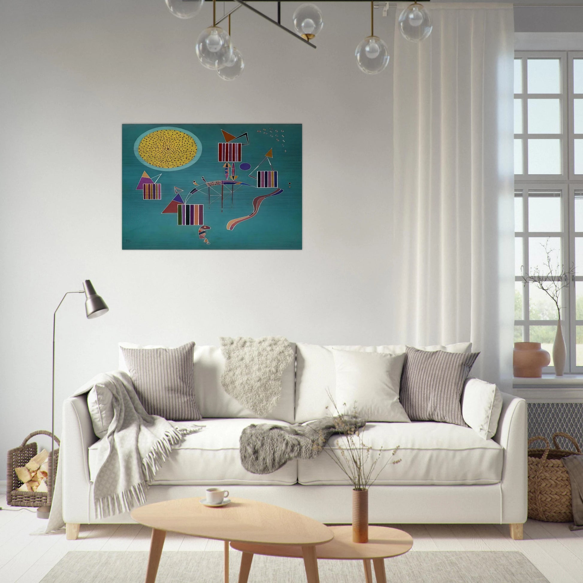 INTIME MESSAGE 1942 - Wassily Kandinsky Brushed Aluminum Print - 70x100 cm / 28x40 inches | Wassily Kandinsky Aluminum Print | Wassily Kandinsky Prints