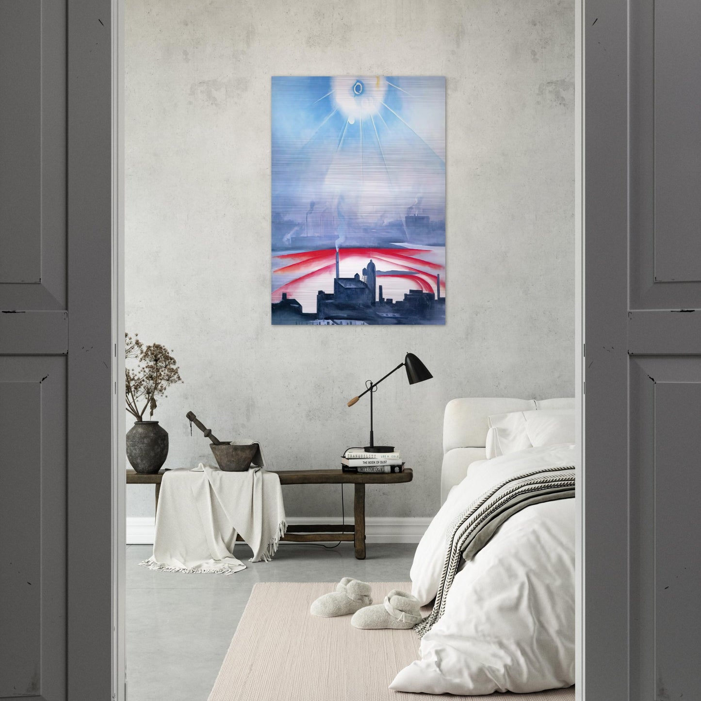 East River No 1 - Georgia O'Keeffe Brushed Aluminum Print - 70x100 cm / 28x40 inches | Georgia O'Keeffe Aluminum Print | Georgia O'Keeffe Prints