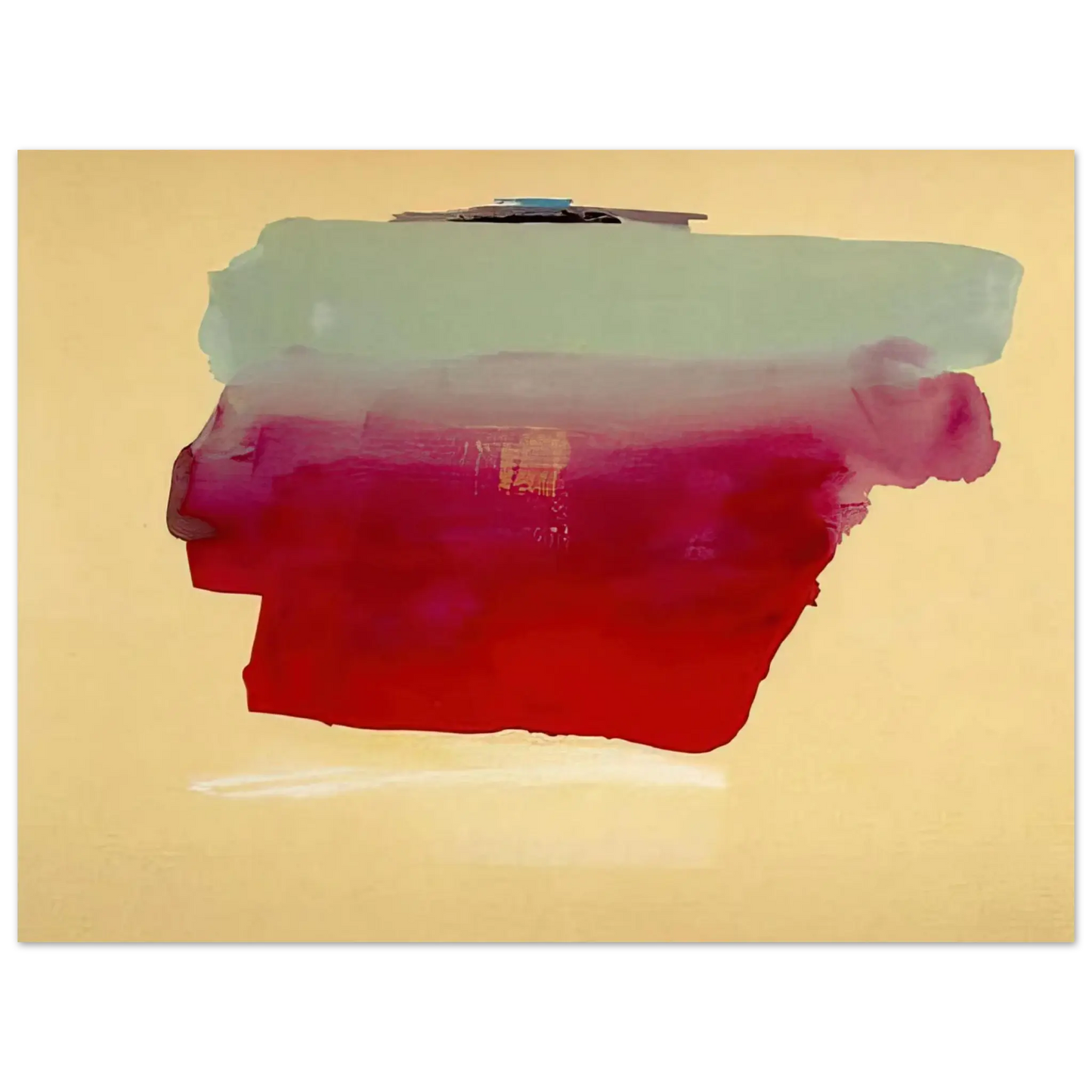 Helen Frankenthaler - Robinson s Wrap - 1974 Wall art - 27x35 cm / 11x14 Inches - Premium Wooden Framed Poster With Fine Art Paper - Wood frame