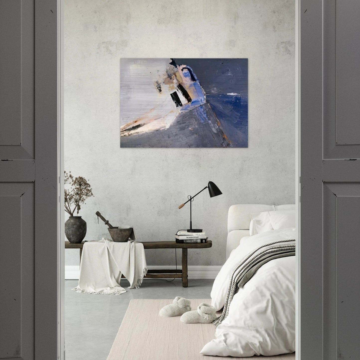 Figure accoudée - 1953 - Nicolas de Stael Brushed Aluminum Print - 70x100 cm / 28x40 inches | Nicolas de Stael Aluminum Print | Nicolas de Stael Prints