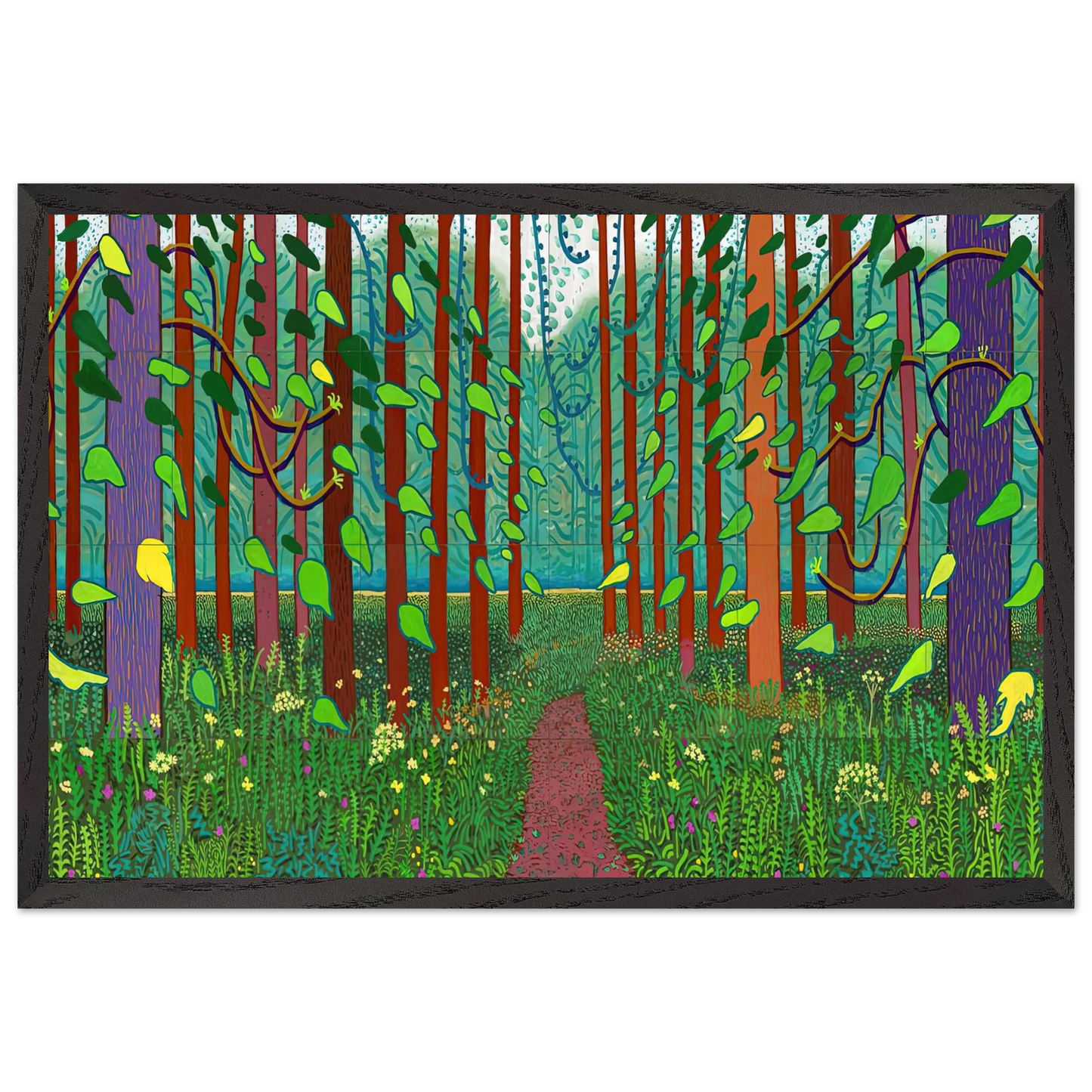 David Hockney - David Hockney Wall art - A1 (59.4 x 84.1  cm) - Fine Art Poster-canvas - -