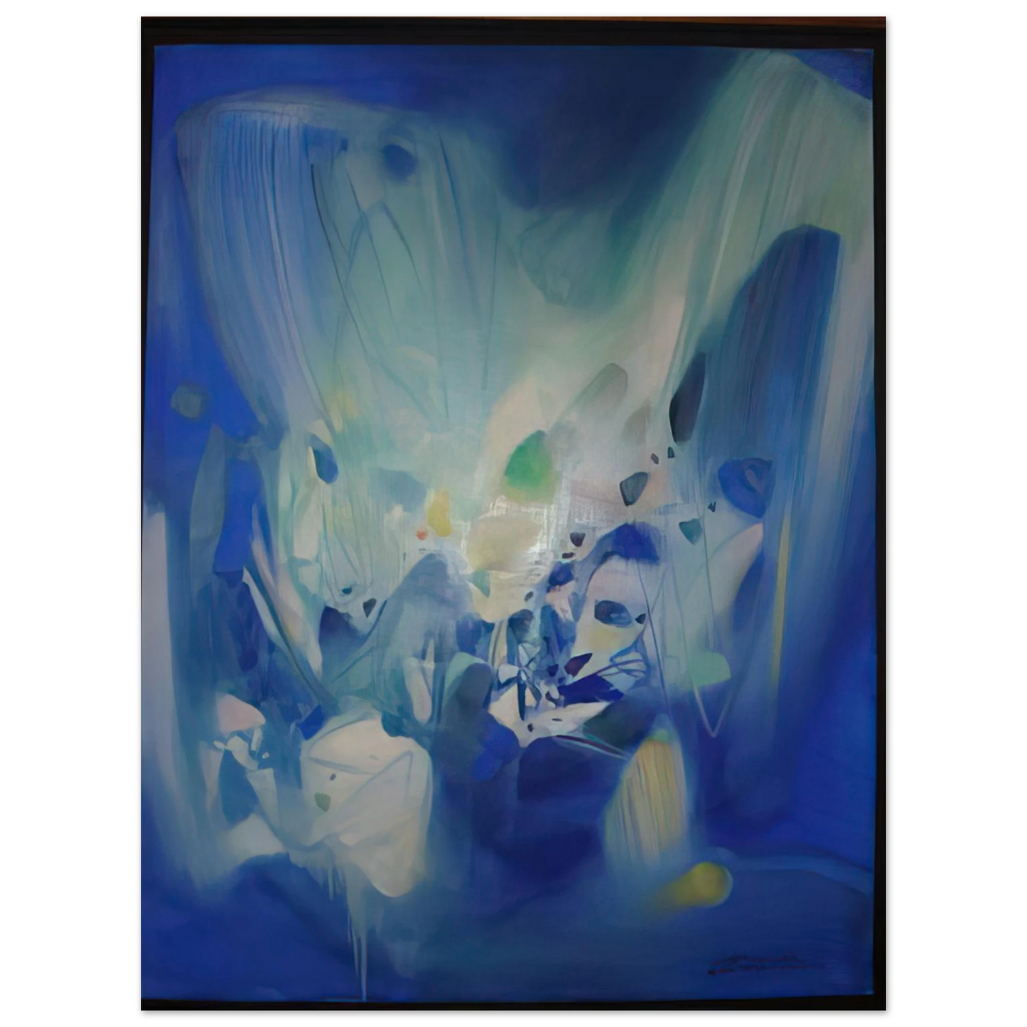 Chu teh Chun - DOMINANT BLEU 1990  75x100 cm / 30x40inches Fine Art Poster