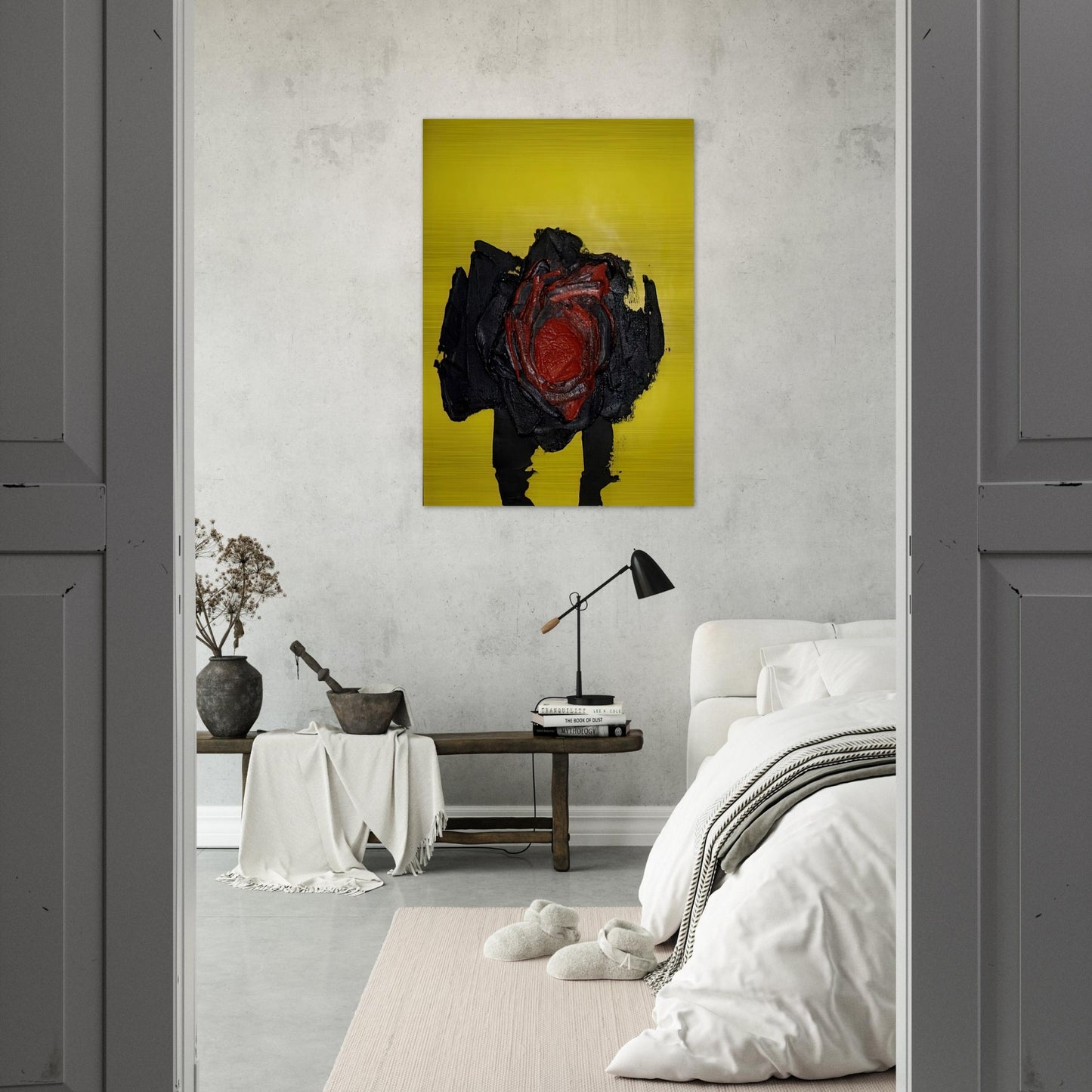 UNTITLED 1963 - Luis Feito Brushed Aluminum Print - 70x100 cm / 28x40 inches | Luis Feito Aluminum Print | Luis Feito Prints
