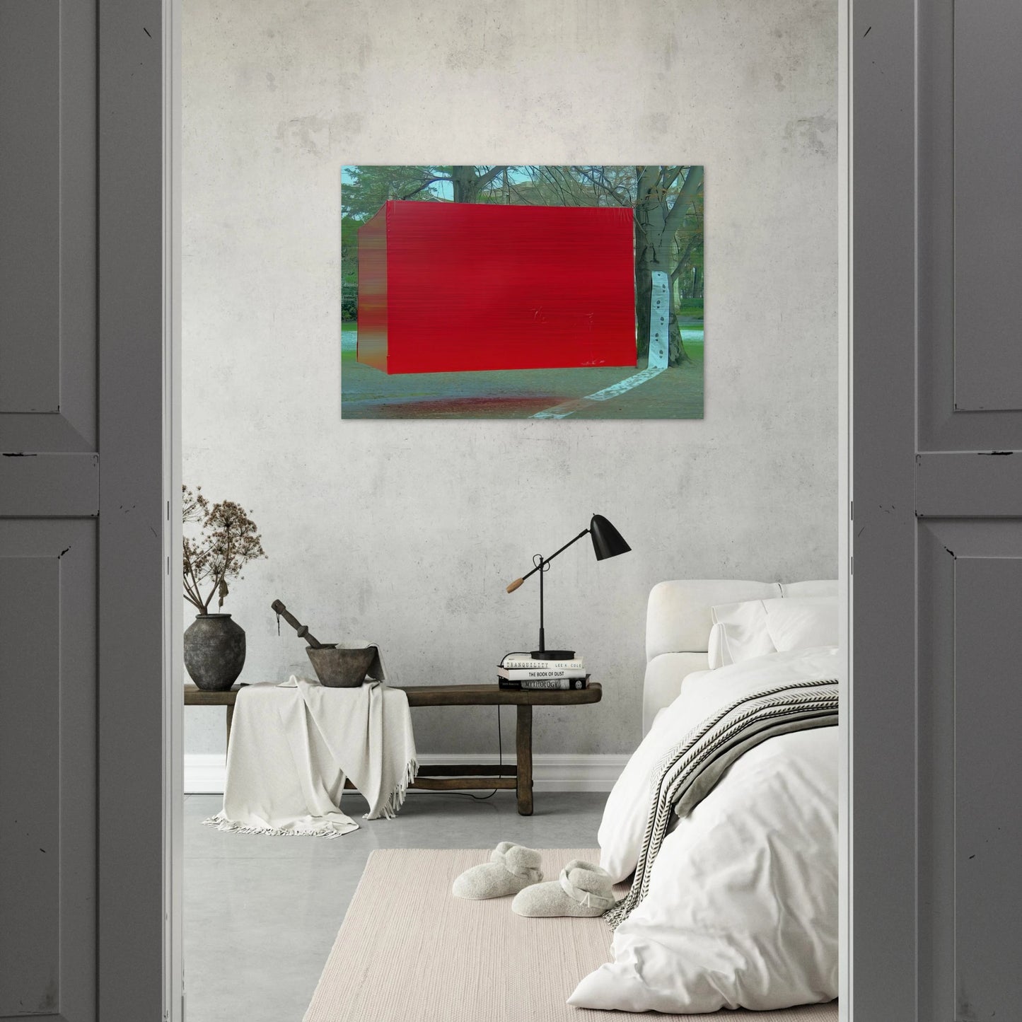 Room - 1956 - Jiro Yoshihara Brushed Aluminum Print - 70x100 cm / 28x40 inches | Jiro Yoshihara Aluminum Print | Jiro Yoshihara Prints
